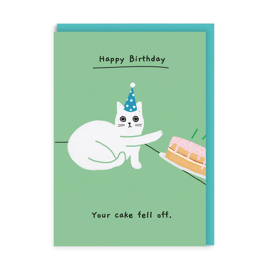 Load image into Gallery viewer, Your Cake Fell Off Birthday Card
