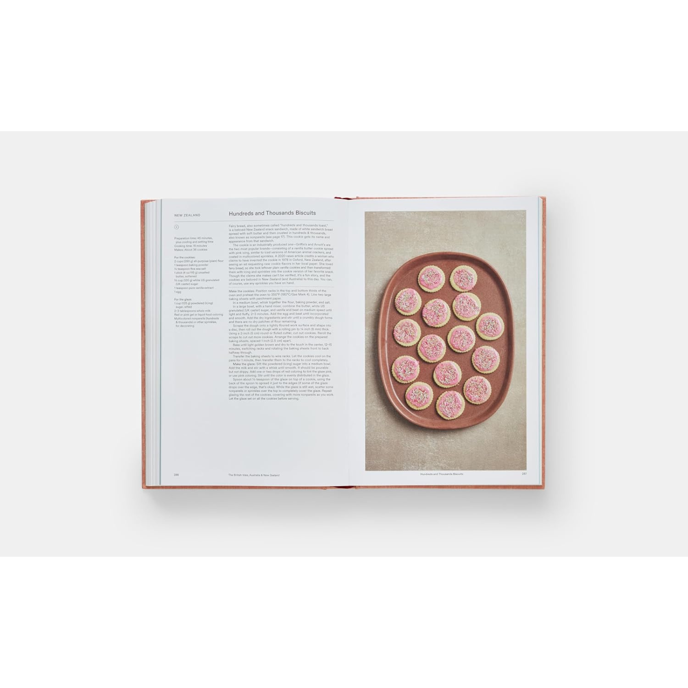 Internal pages of Crumbs, Cookis and Sweets from Around the World.