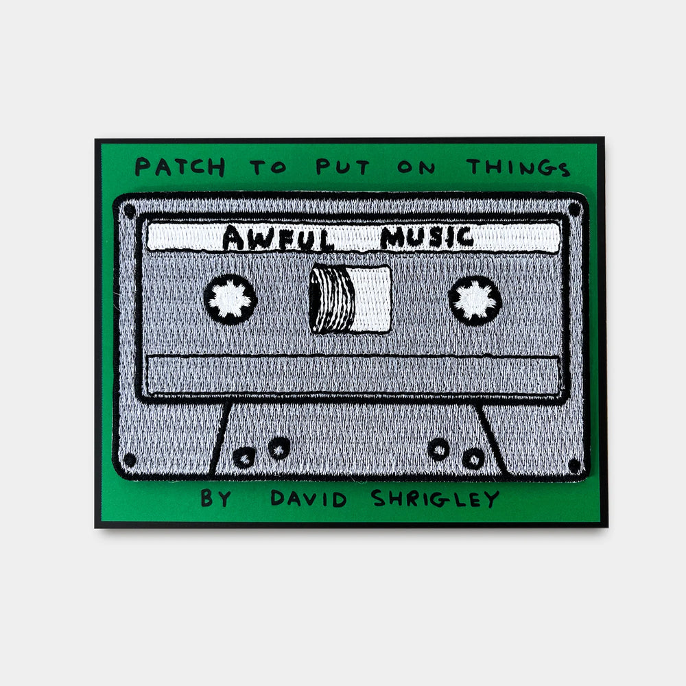 Awful Music Iron-on Patch by David Shrigley