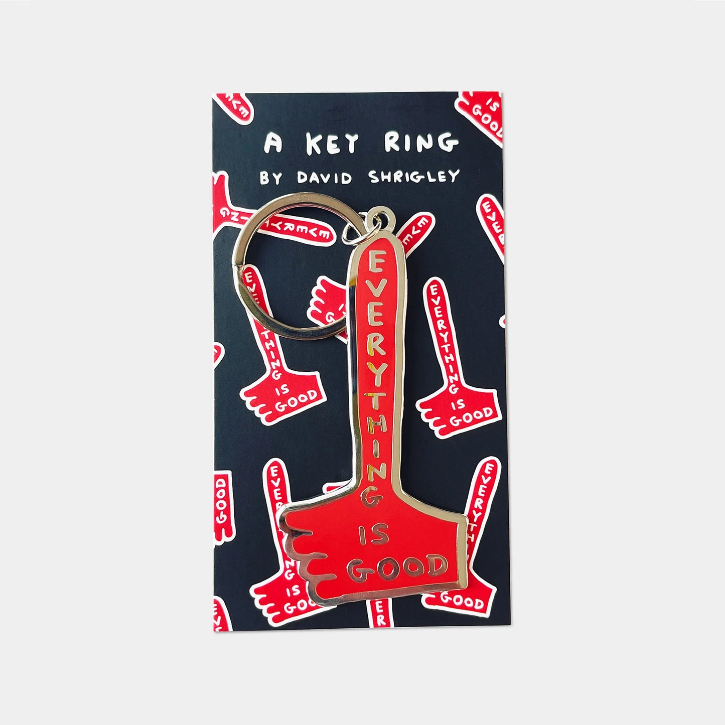 Everything Is Good Keyring by David Shrigley