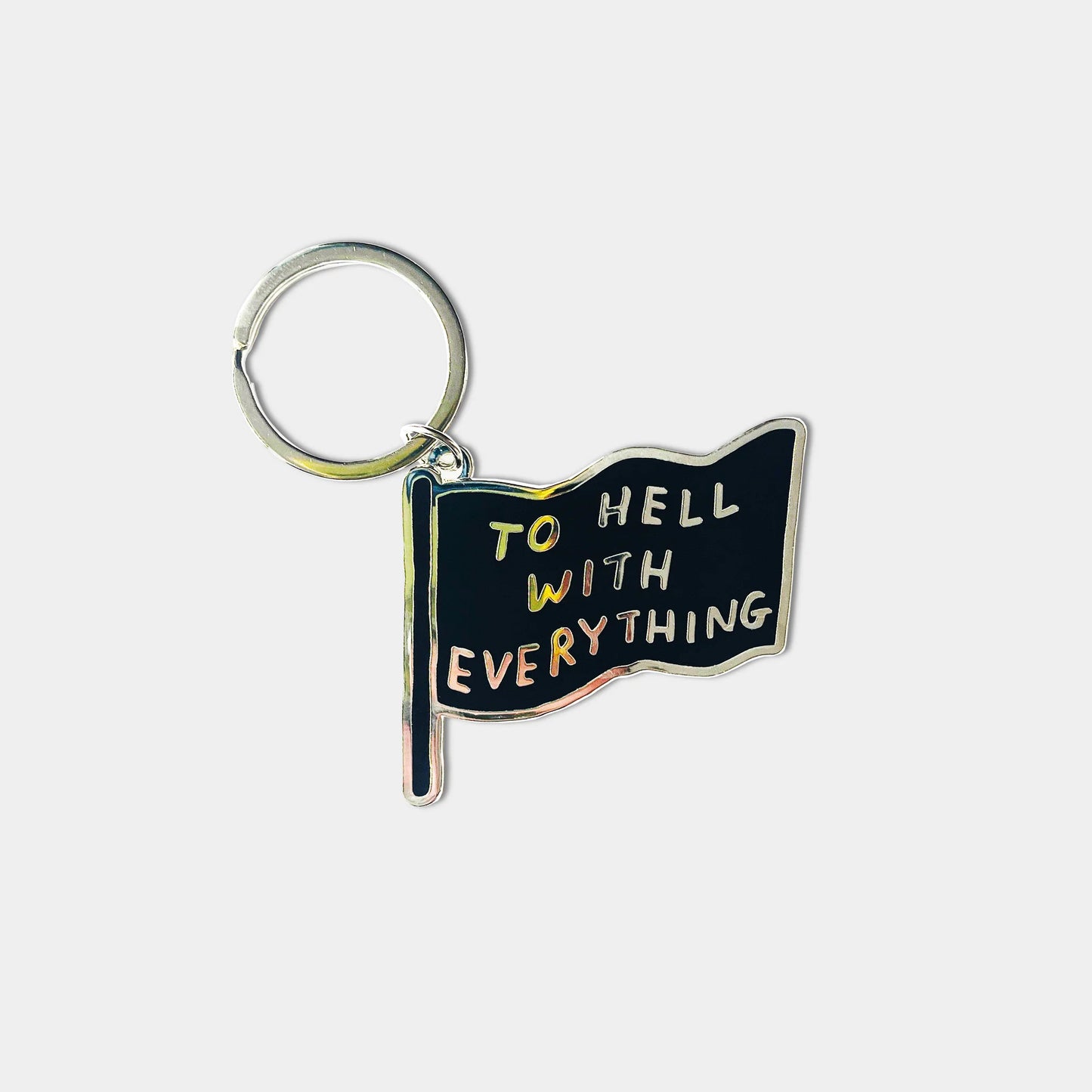 To Hell With Everything Keyring by David Shrigley