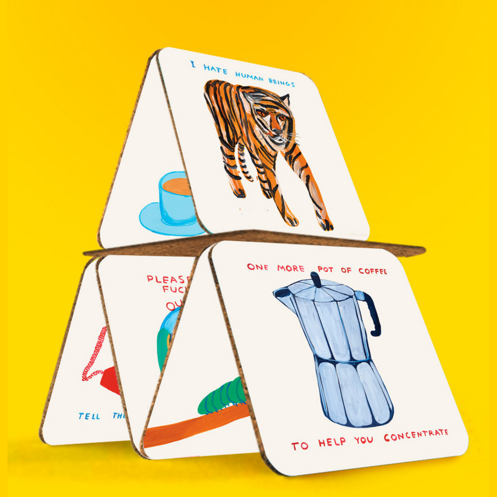 David Shrigley Coaster Set