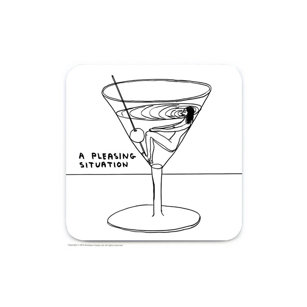 A Pleasing Situation By David Shrigley Coaster