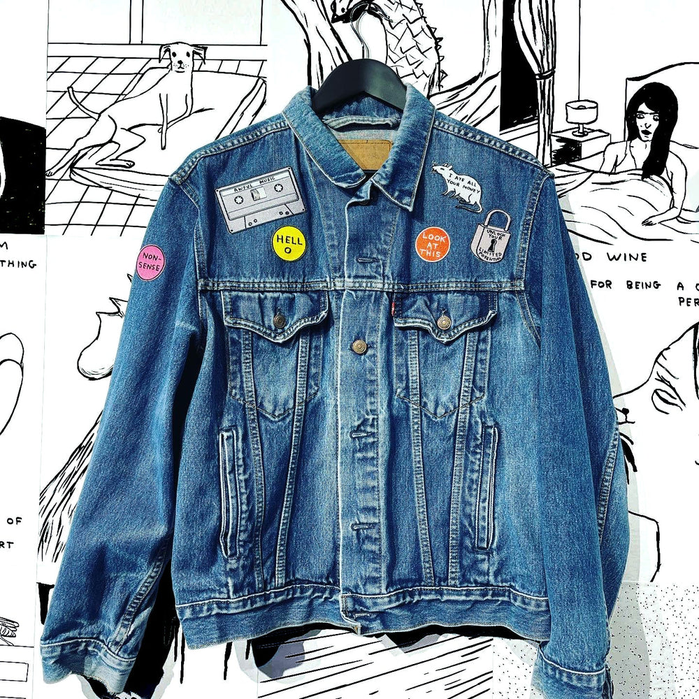
                  
                    Awful Music Iron-on Patch by David Shrigley
                  
                
