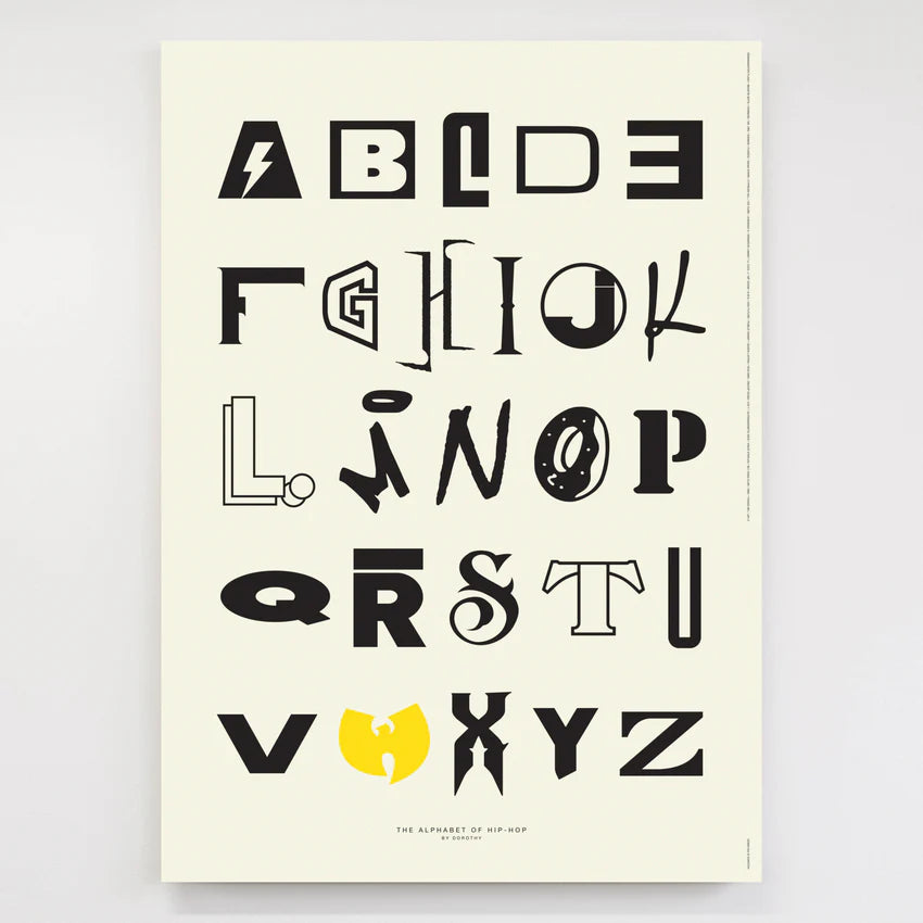 Alphabet of Hip-Hop Print