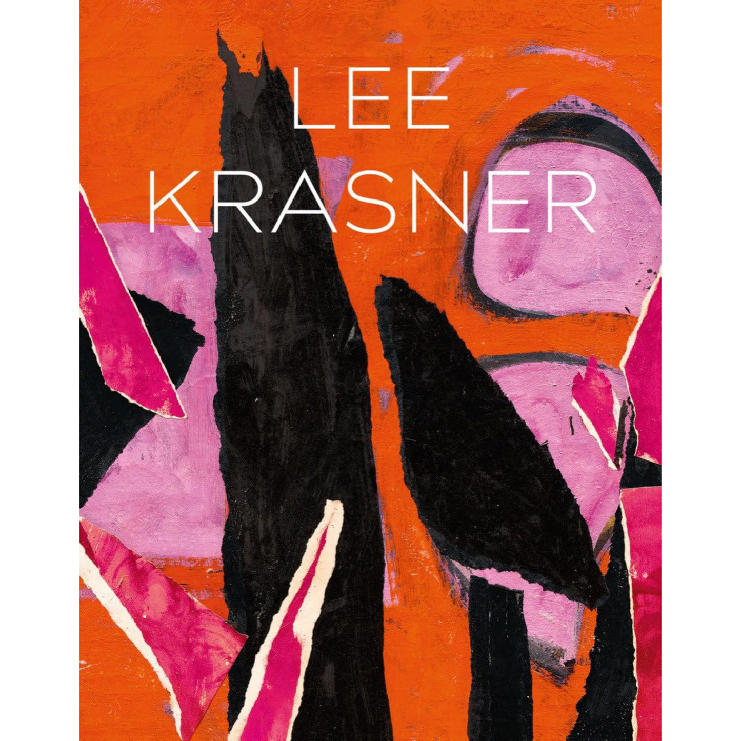 Lee Krasner: Living Colour Paperback.  Predominantly orange close up of painting. 