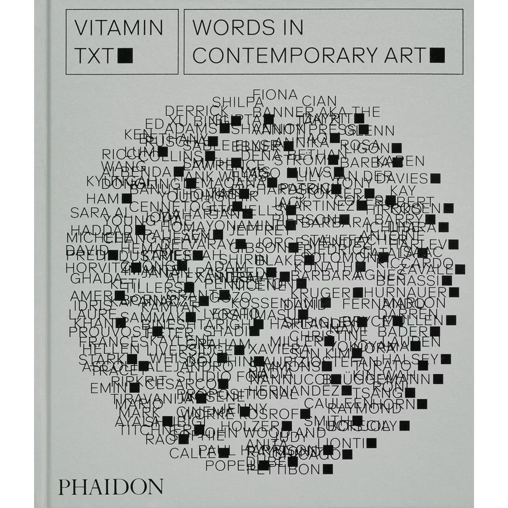 
                      
                        Front cover of Vitamin Txt, predominantly grey with a word cloud.
                      
                    