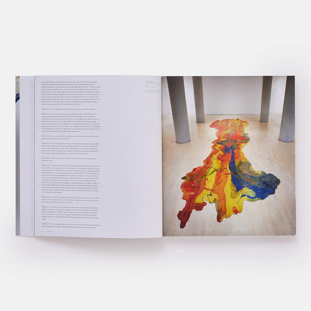 
                      
                        Internal double page spread of a Lynda Benglis sculpture.
                      
                    