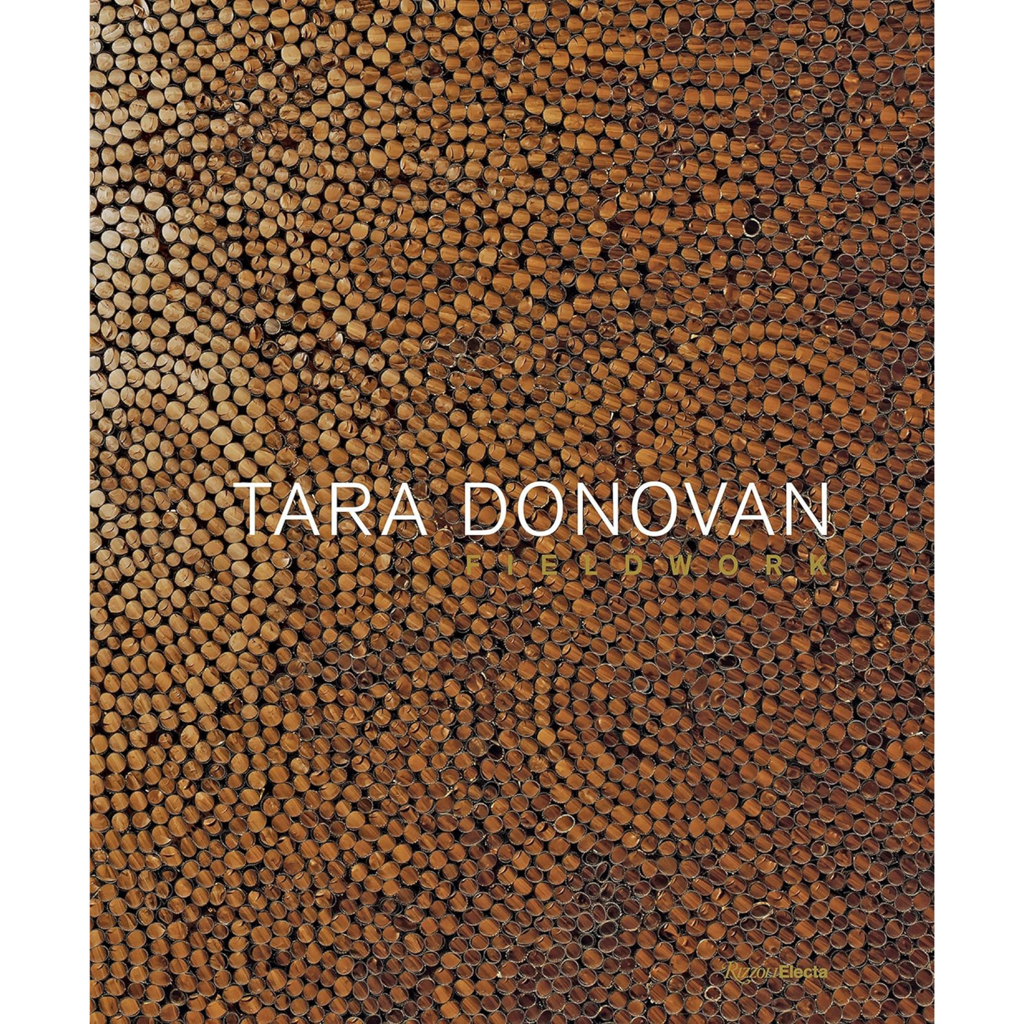 Cover of Tara Donovan monograph, with a close up of a sculpture.
