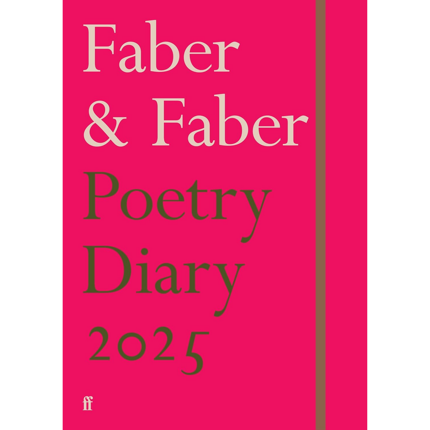 Faber Poetry Diary 2025 front cover