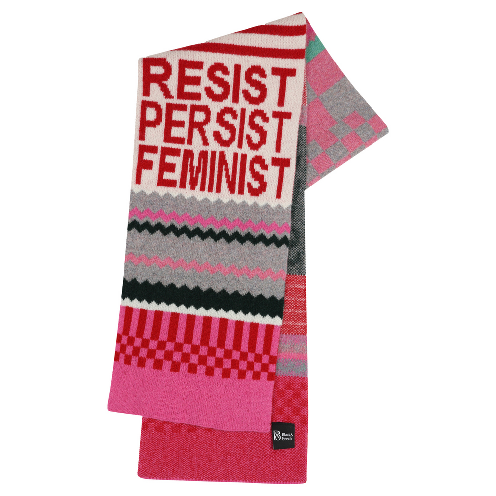 Feminist Patchwork Scarf