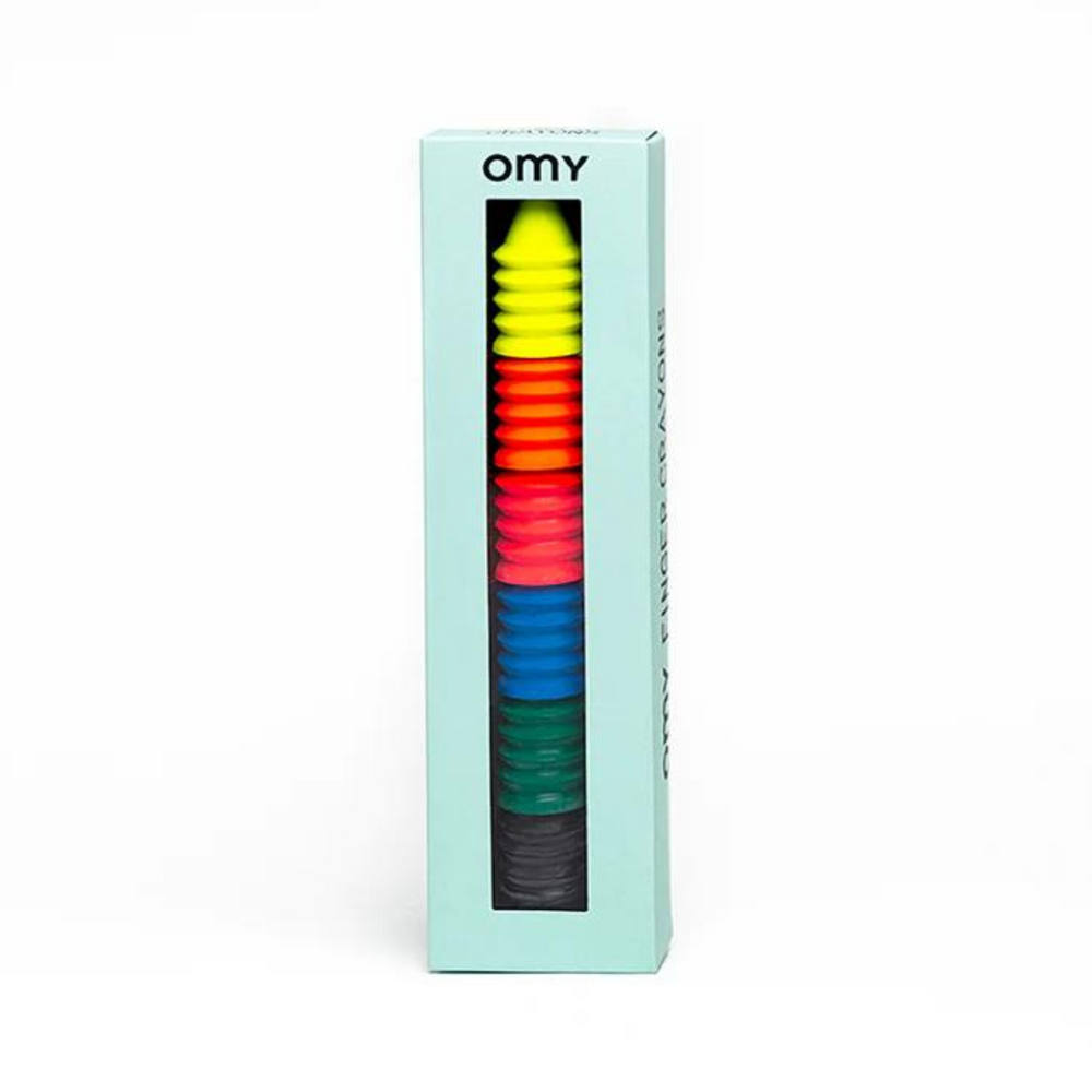 OMY Jumbo Wax Finger Crayons