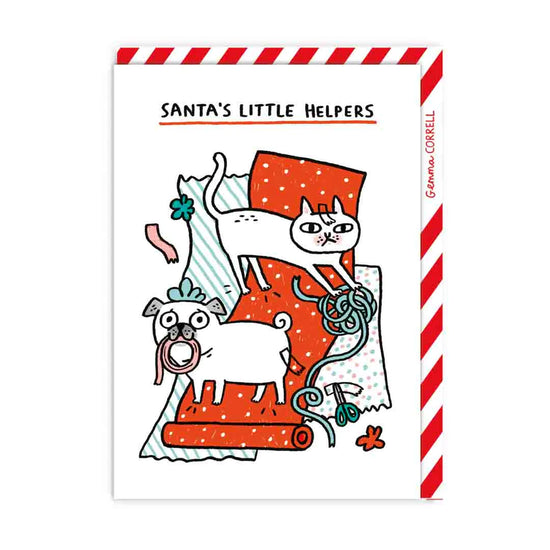 Santa's Little Helpers Christmas Card