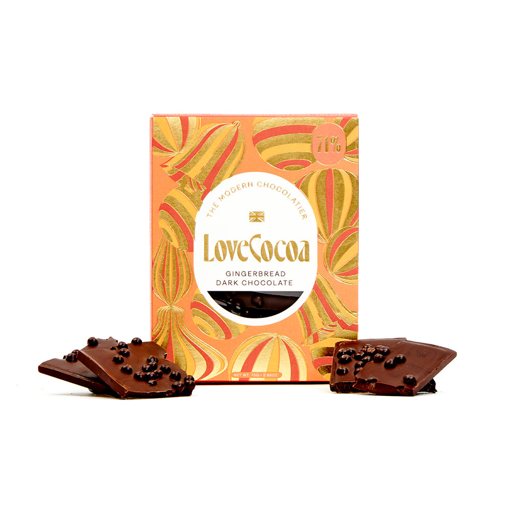 
                      
                        Love Cocoa Gingerbread Dark Chocolate Bar
                      
                    