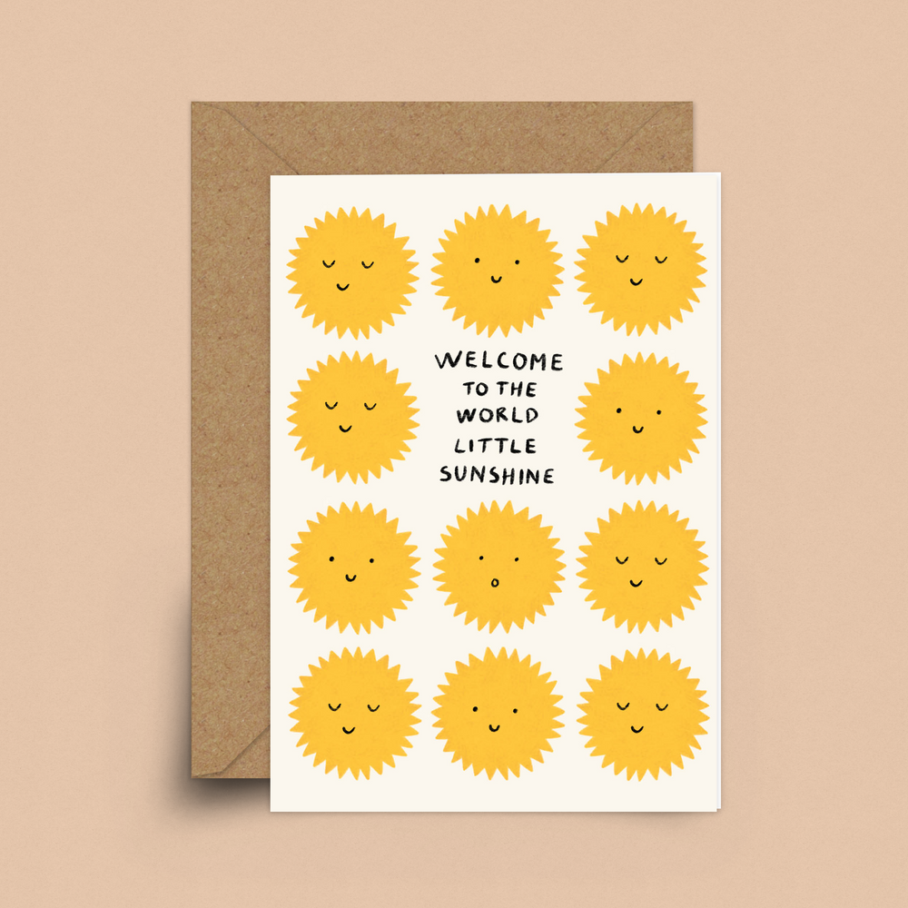 Welcome Sunshine New Baby Card