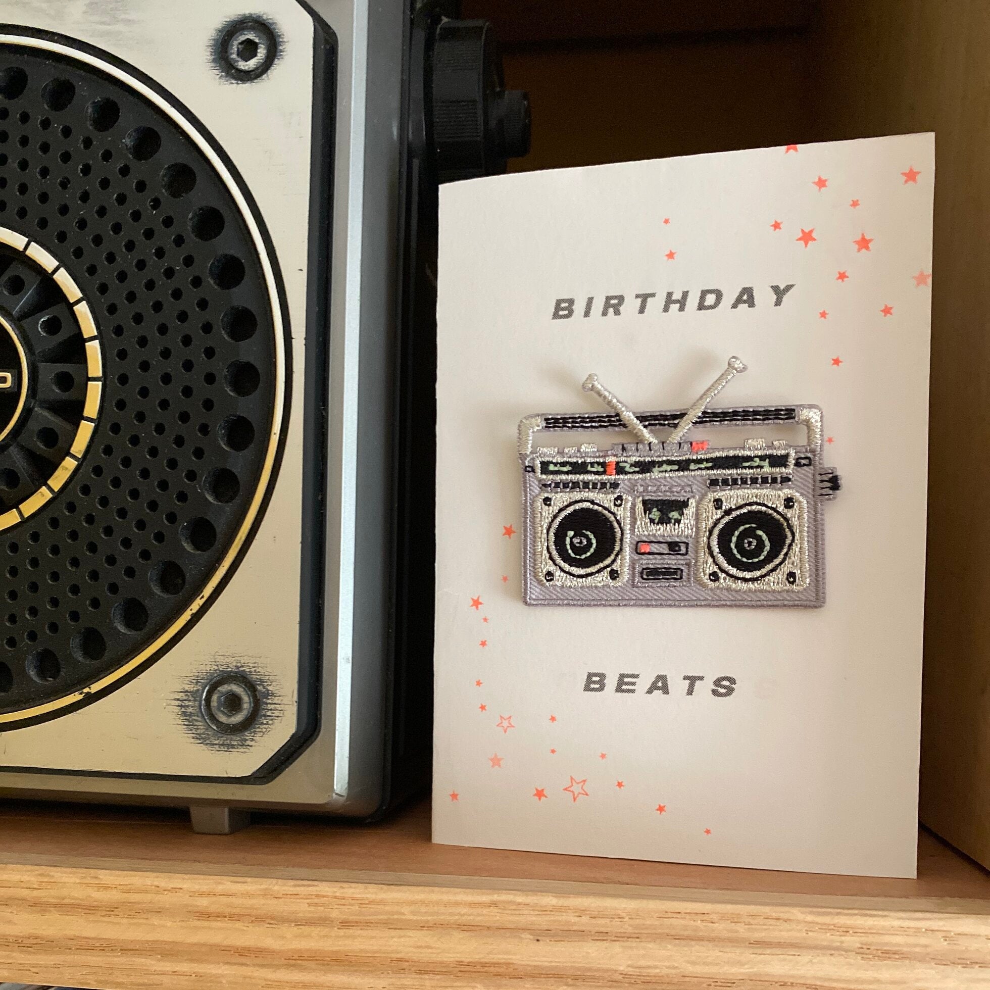 Boom Box Iron on Patch Card – Southbank Centre Shop