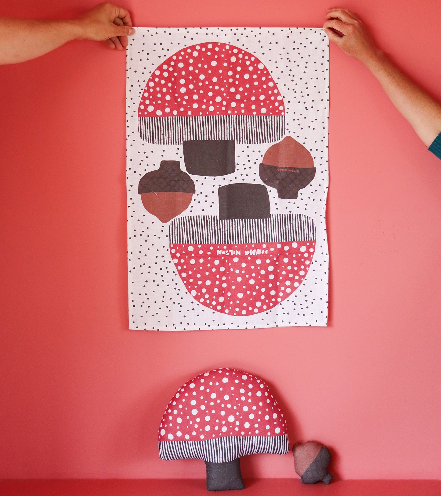 Make Your Own Mushroom Cushion Tea Towel Kit