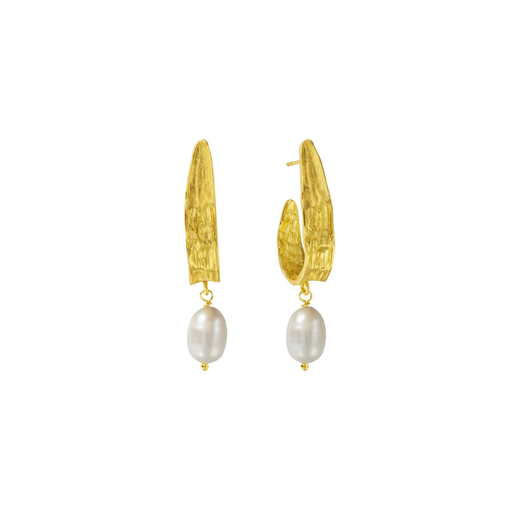 Judy Pearl Statement Hoop Earring