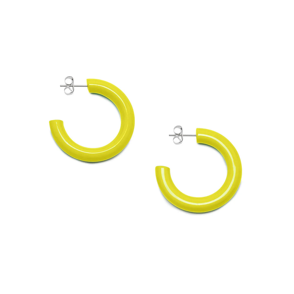 
                  
                    Buffalo Horn Lacquered Hoop Earrings
                  
                