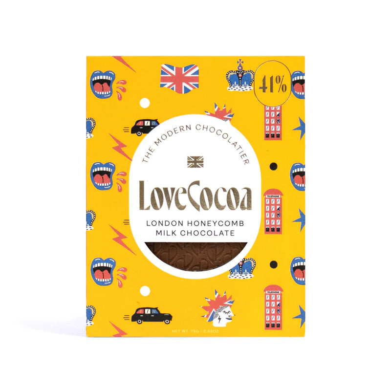 Load image into Gallery viewer, London Edition: Honeycomb Chocolate Bar
