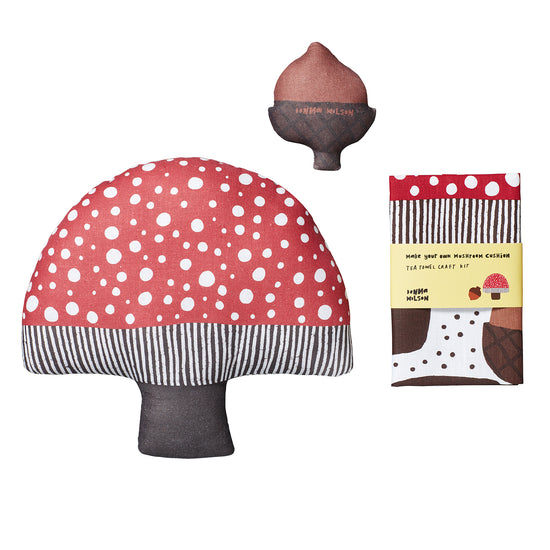 Make Your Own Mushroom Cushion Tea Towel Kit