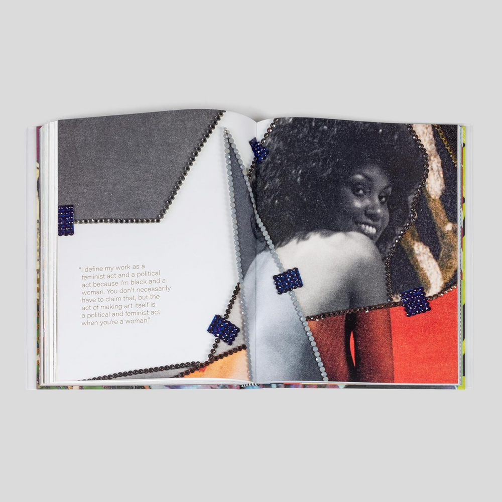 
                  
                    Internal double-page spead of Cover of Mickalene Thomas All About Love.
                  
                