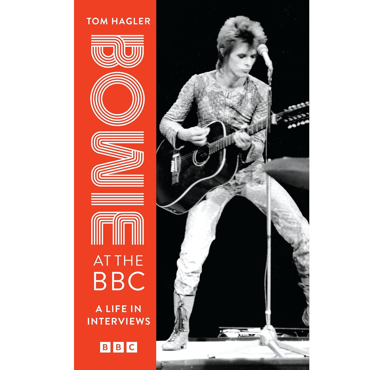 Cover of Bowie at the BBC, featuring a black and white photo of Ziggy Stardust.