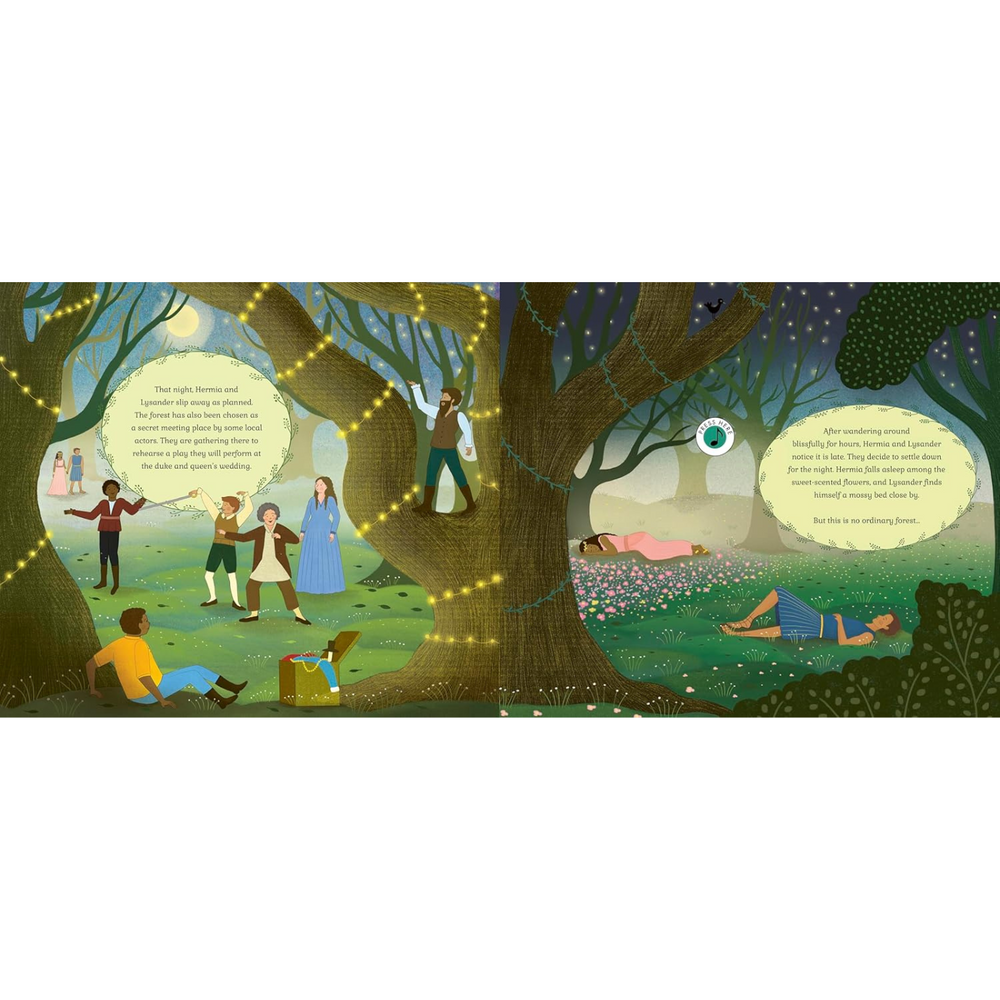 
                  
                    Internal double page spread of The Story Orchestra Midsummer Night's Dream.
                  
                