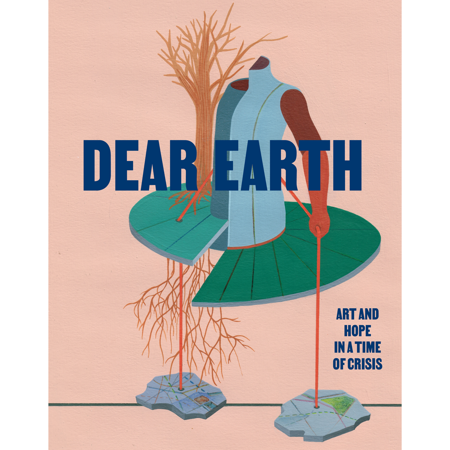 Dear Earth catalogue front cover with a light pink background