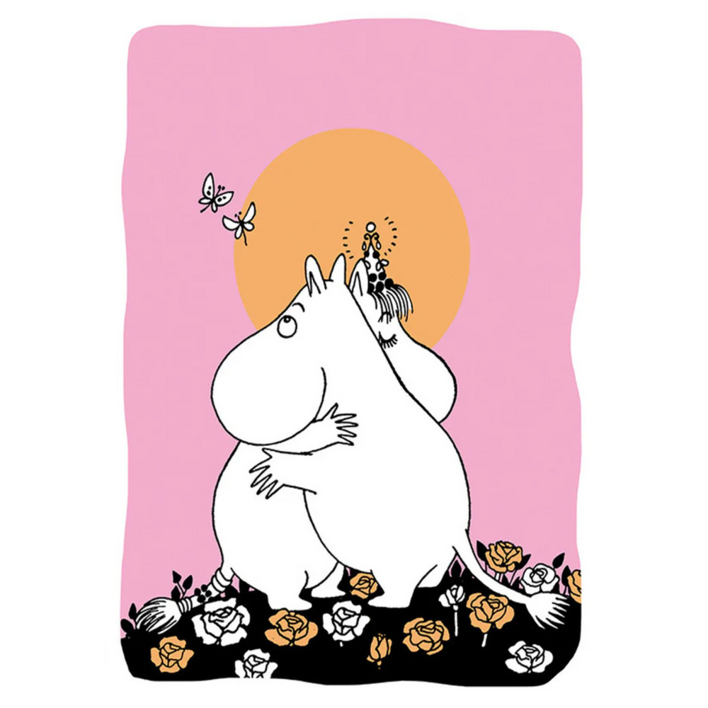 Hugging Moomins Moomin Greeting Card