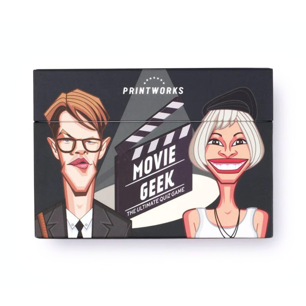 
                      
                        Movie Geek Trivia game box packaging.
                      
                    