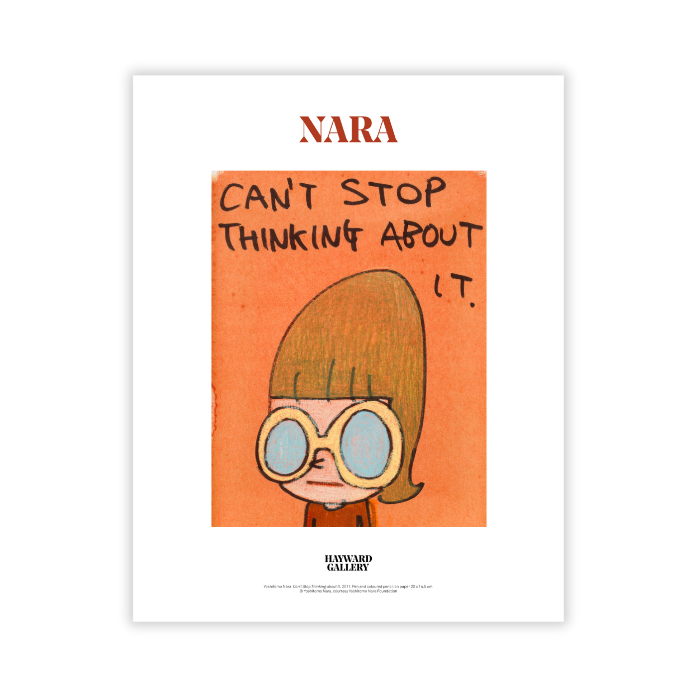 Can't Stop Thinking about it - Yoshitomo Nara Mini Print