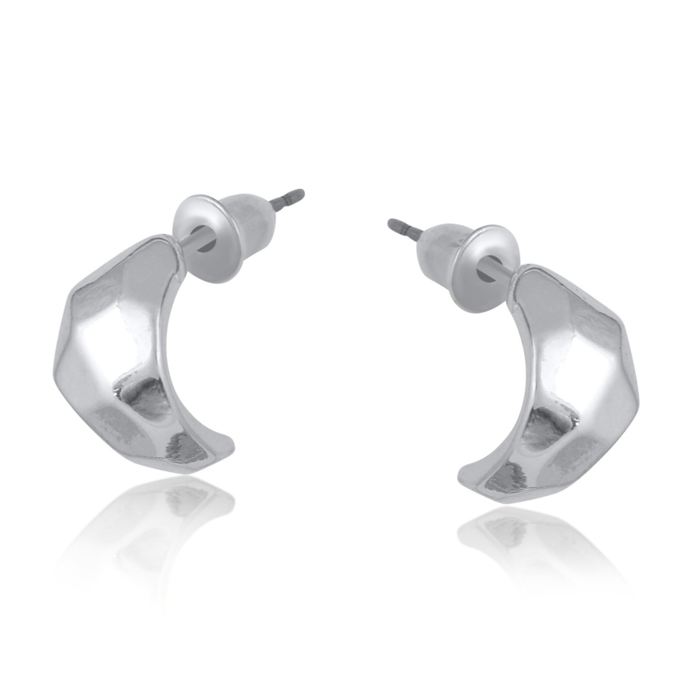 Natalia Organic Shape Small Hoop Earrings