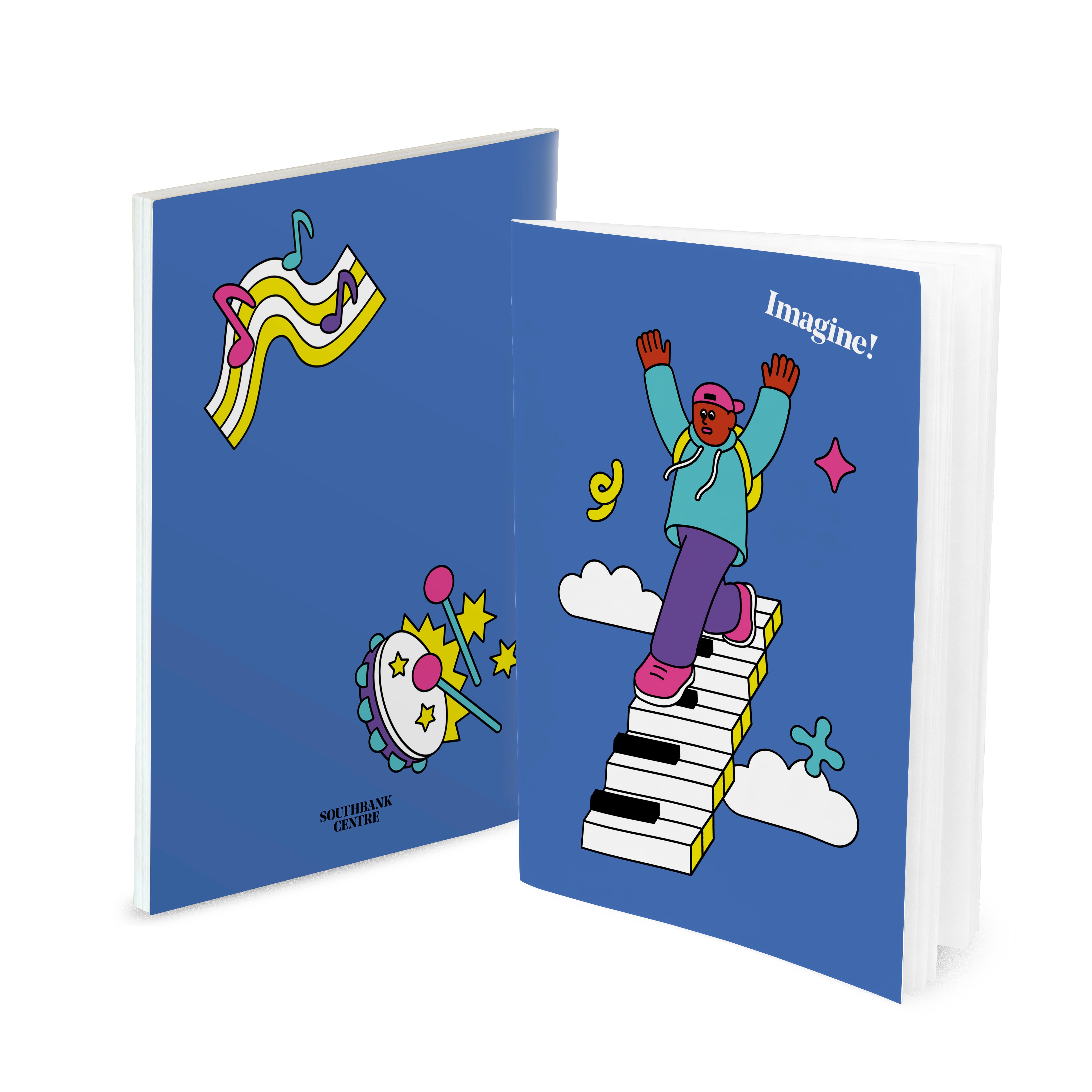 Imagine Geometry Notebook Imagine Blue Notebook – Southbank Centre Shop