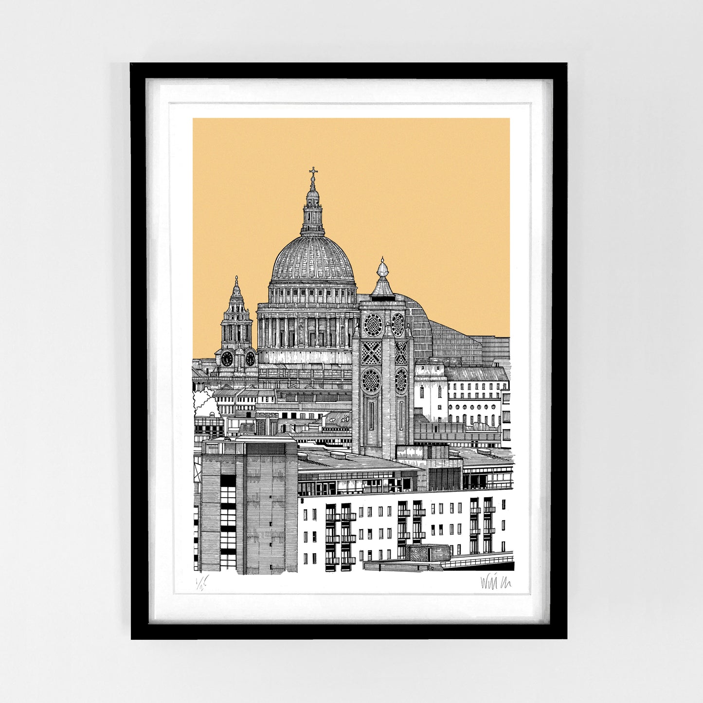 Oxo Tower and St Paul's Print