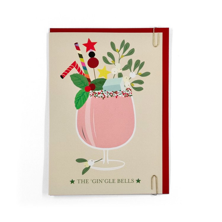 Mixology - 'Gin'gle Bells Christmas Card