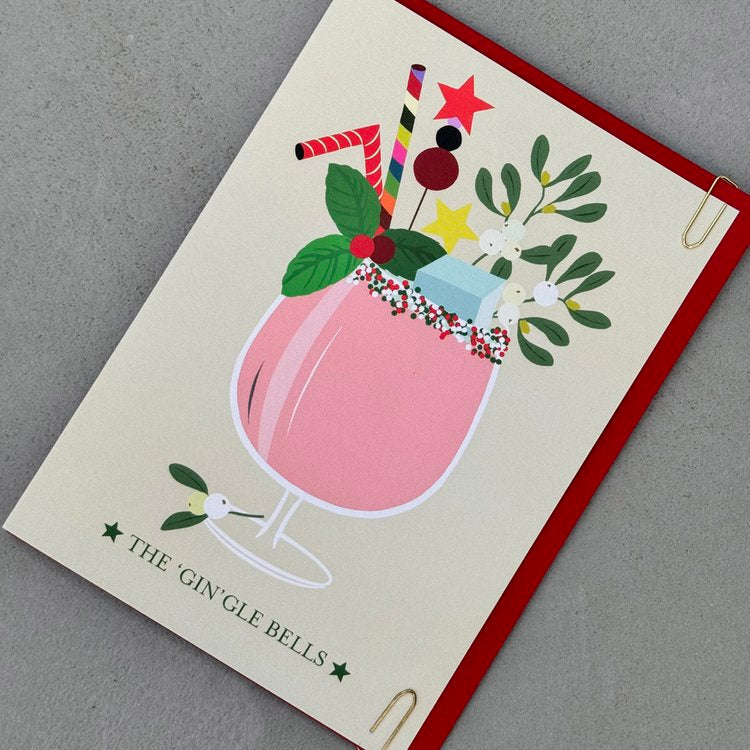 Mixology - 'Gin'gle Bells Christmas Card