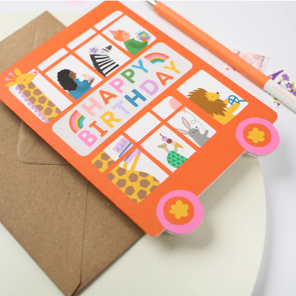 
                  
                    Birthday Bus Greeting Card
                  
                