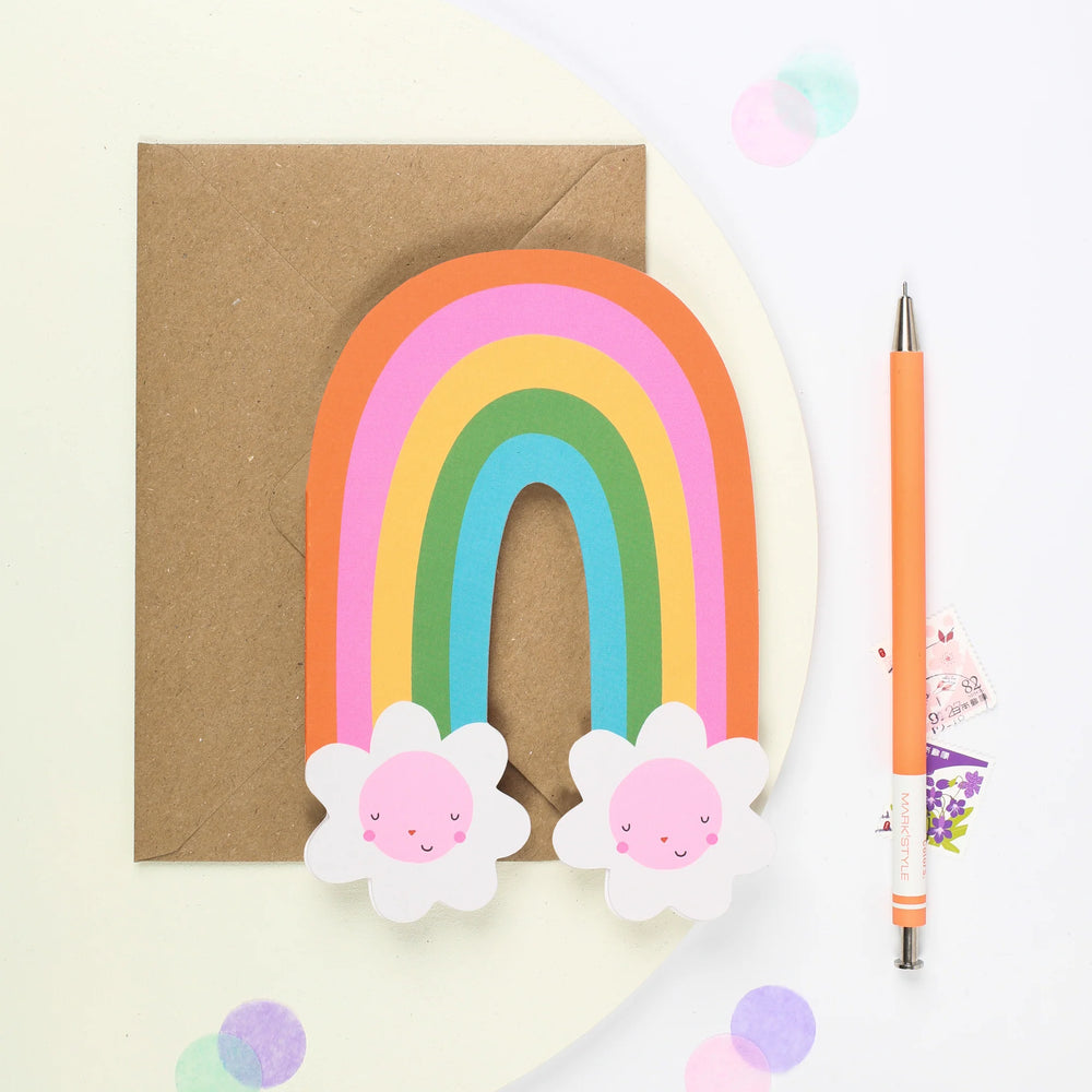 Rainbow Bloom Greeting Card