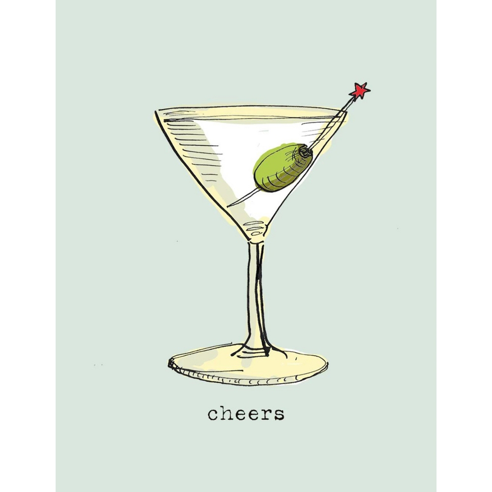 Cheers Martini Mini Card