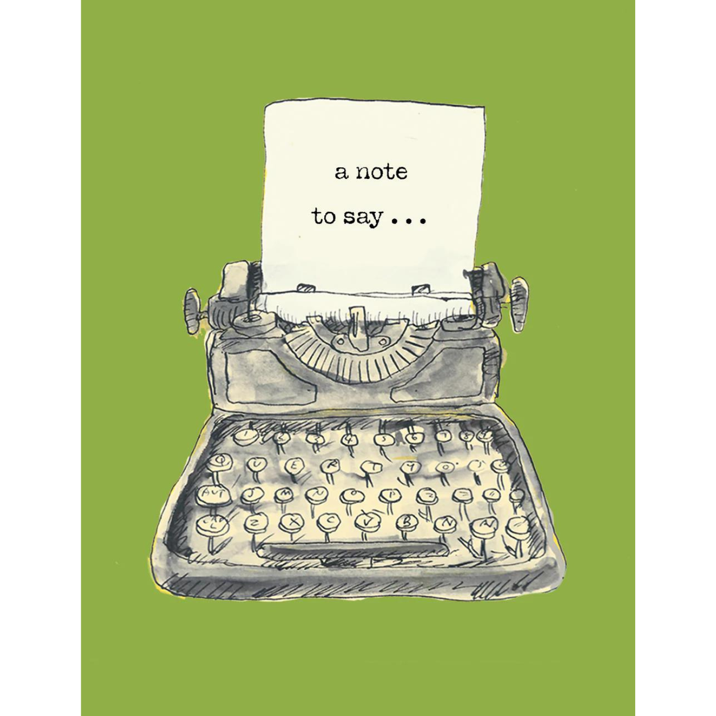 Typewriter Mini Card