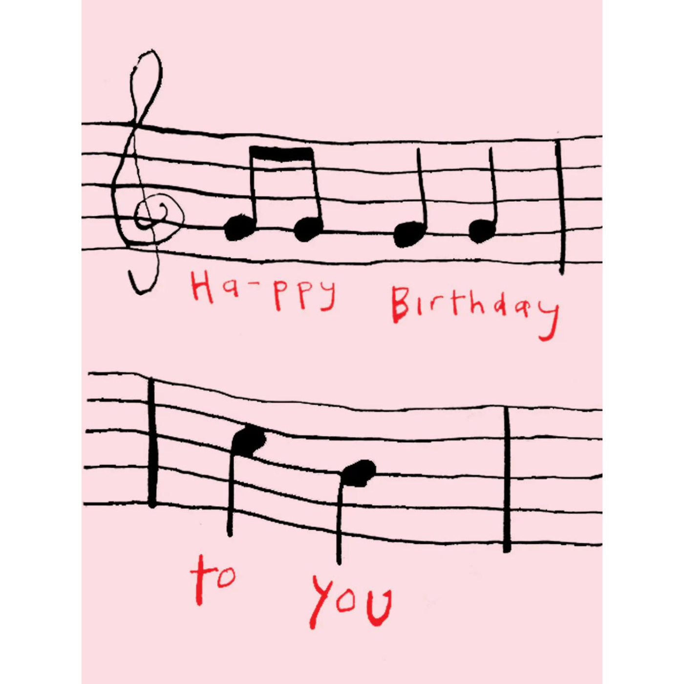 Birthday Score Mini Card