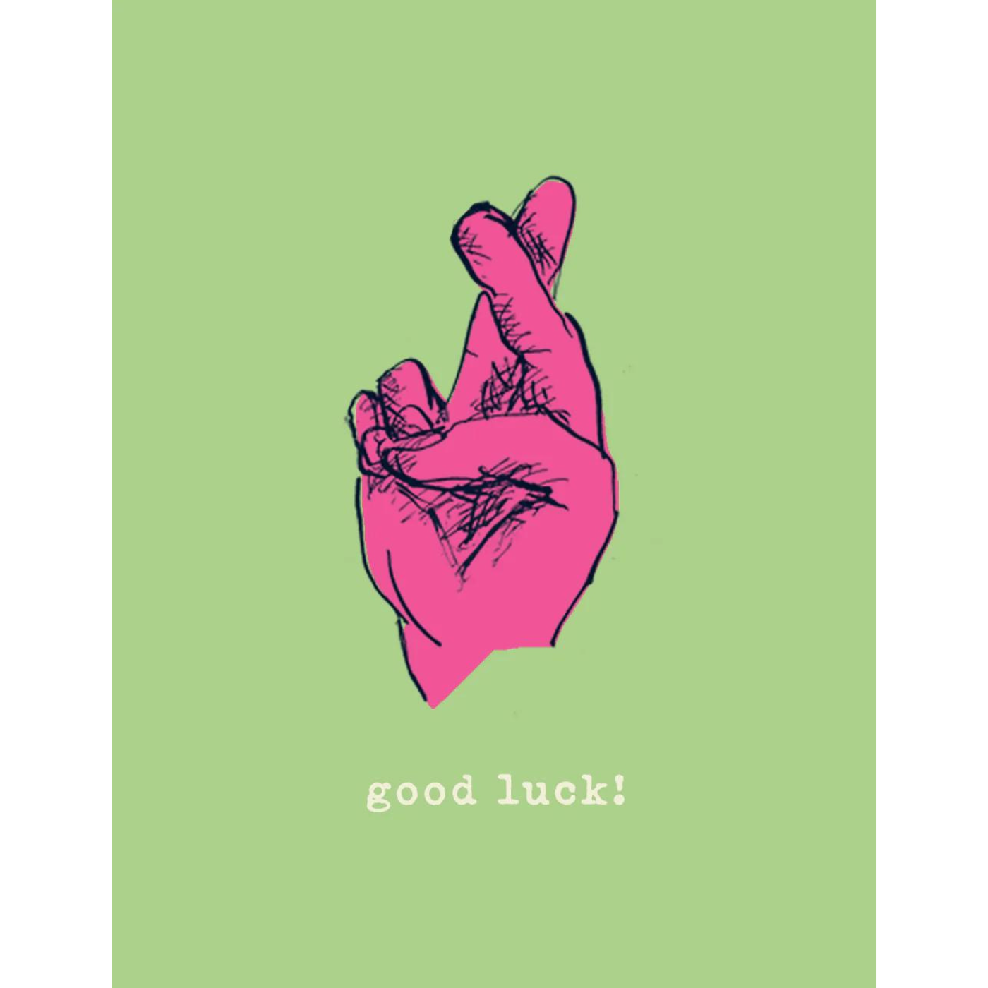 Good Luck Hand Mini Card