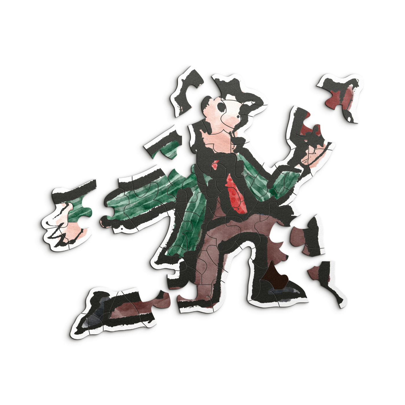 Quentin Blake's character illustration puzzle on a white background