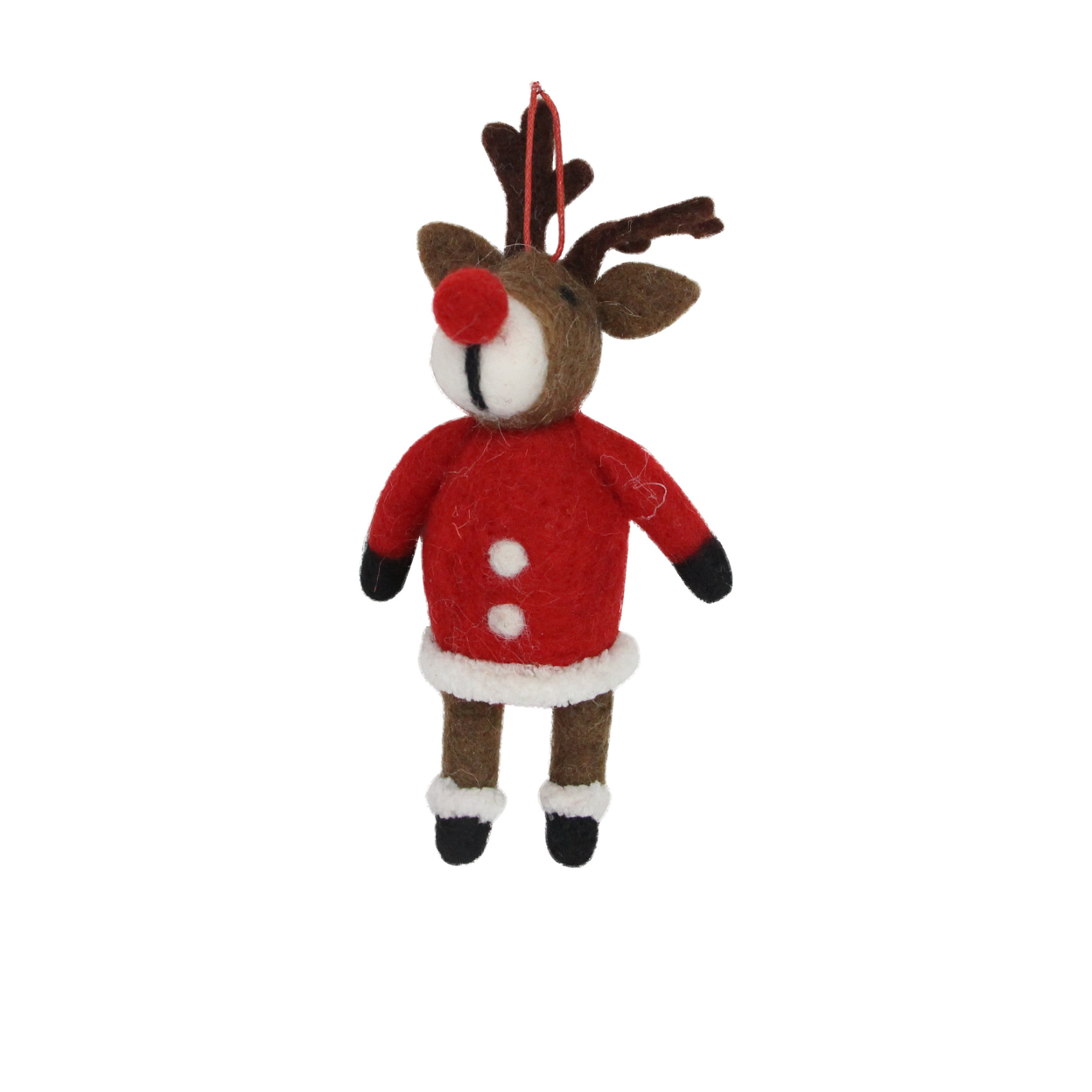 Wool Reindeer Christmas Decoration