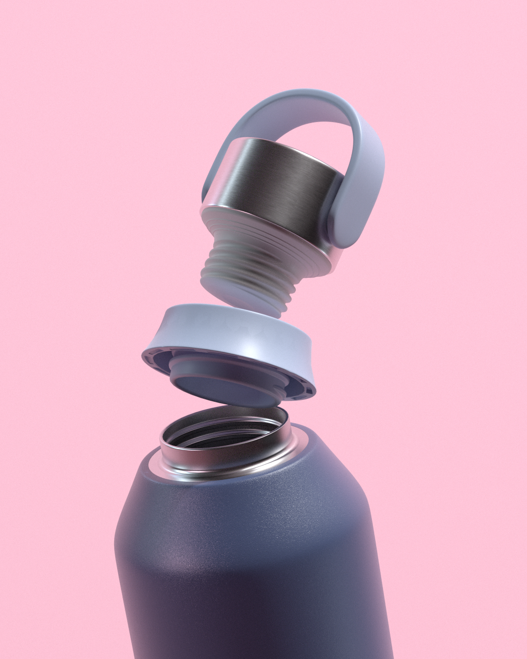 Chilly's Series 2 Bottle Whale Blue Southbank Centre Shop