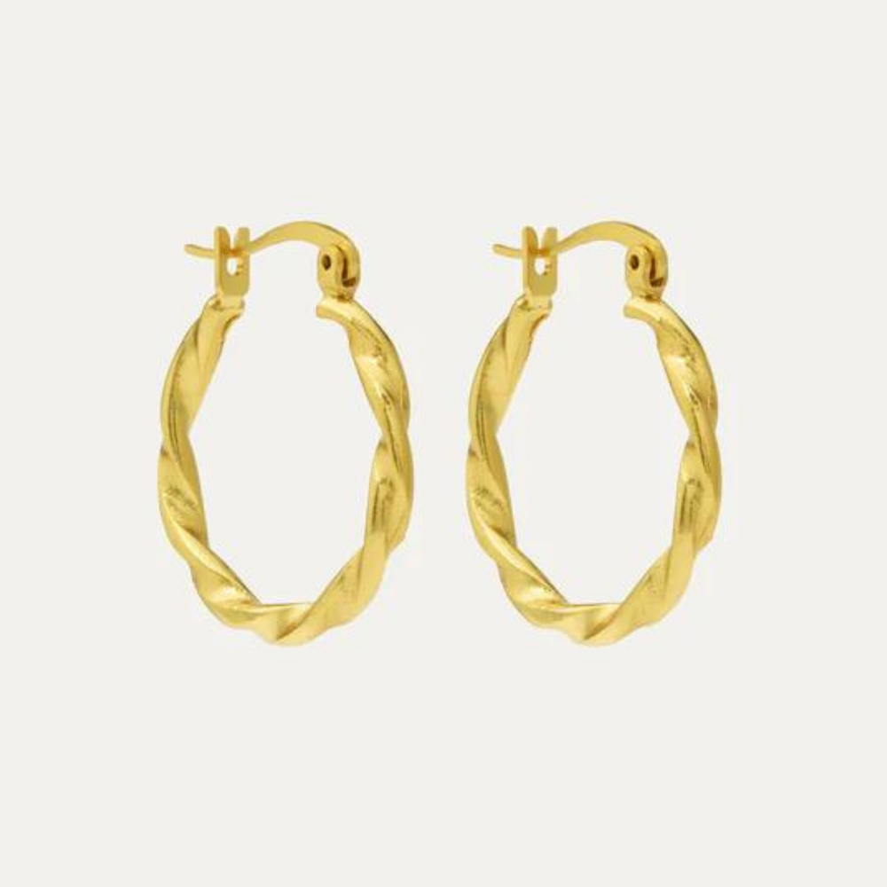 Sabina Twist Hoop Earrings