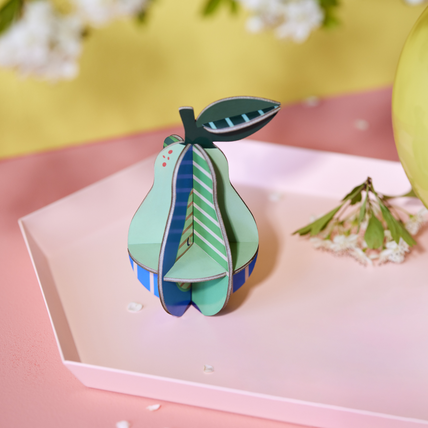 3D Pop Out Card Pear