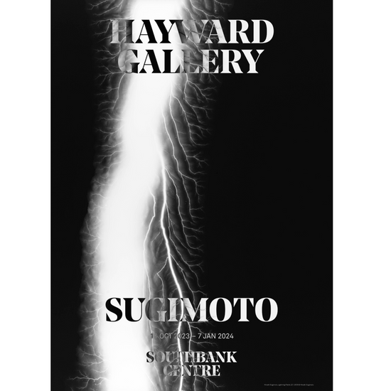 Sugimoto Lightning Fields Exhibition Poster