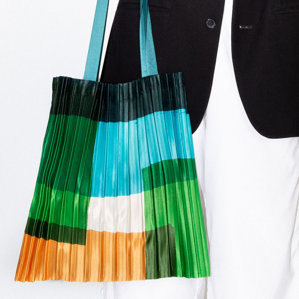 
                      
                        Satin Pleated Multitudes Bag
                      
                    